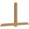 Ekena Millwork Eugene Smooth Timber Gable Bracket, Western Red Cedar, 96"W x 56"H x 5 1/2"D x 5 1/2"F, 14/12 Pitch GBW096X56X0606EUG00SWR - alternate 4